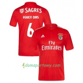 Koszulka Benfica Ruben Dias 6 Domowe Koszulki Piłkarskie 2018-2019 Krótki Rękaw
